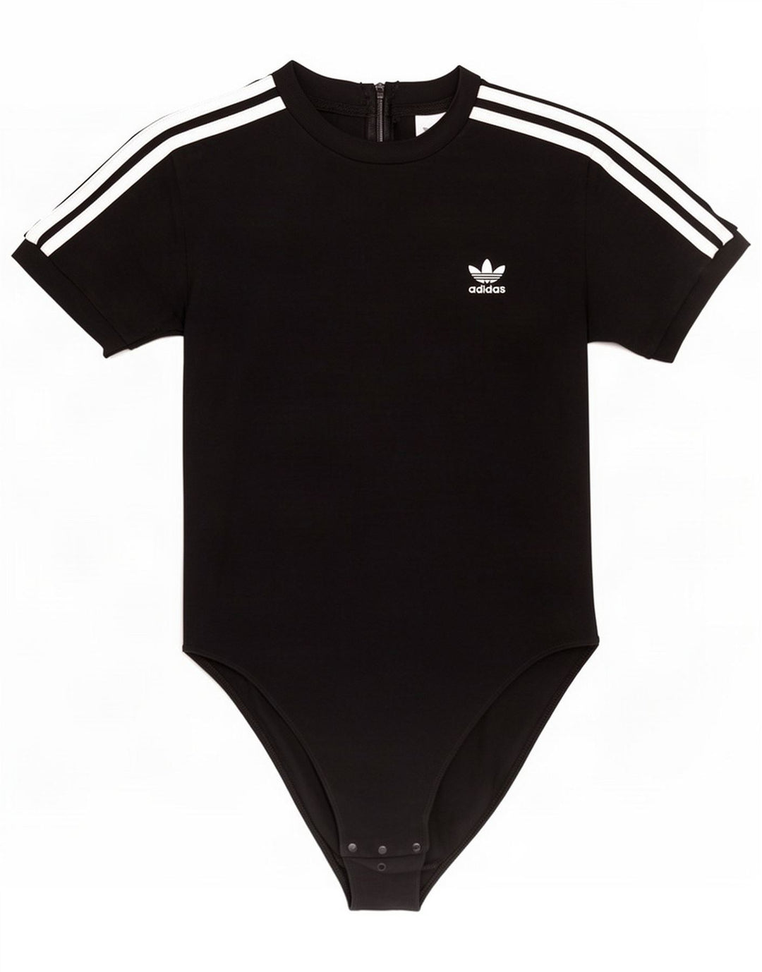 Adidas Womens Bodysuit UK 10 Small Black Cotton