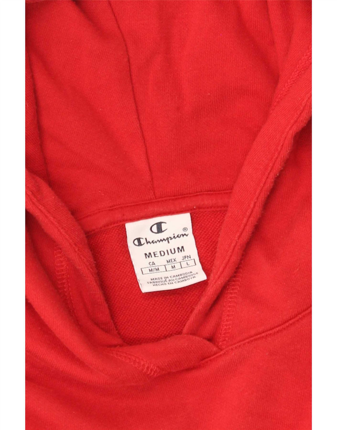 Champion Graphic Hoodie Jumper UK 12 Medium Rød