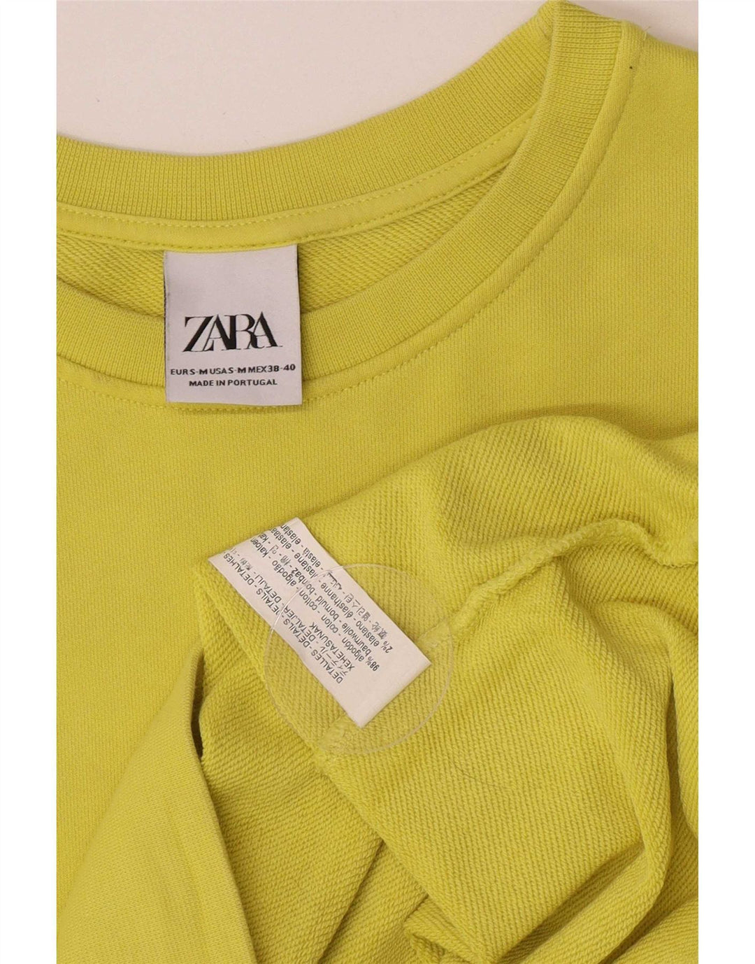 Zara Sweatshirt til mænd, lille grøn bomuld