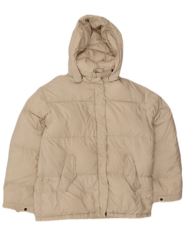 Ciesse Piumini Dame Hooded Polstret Jakke IT 46 Large Off White Polyester