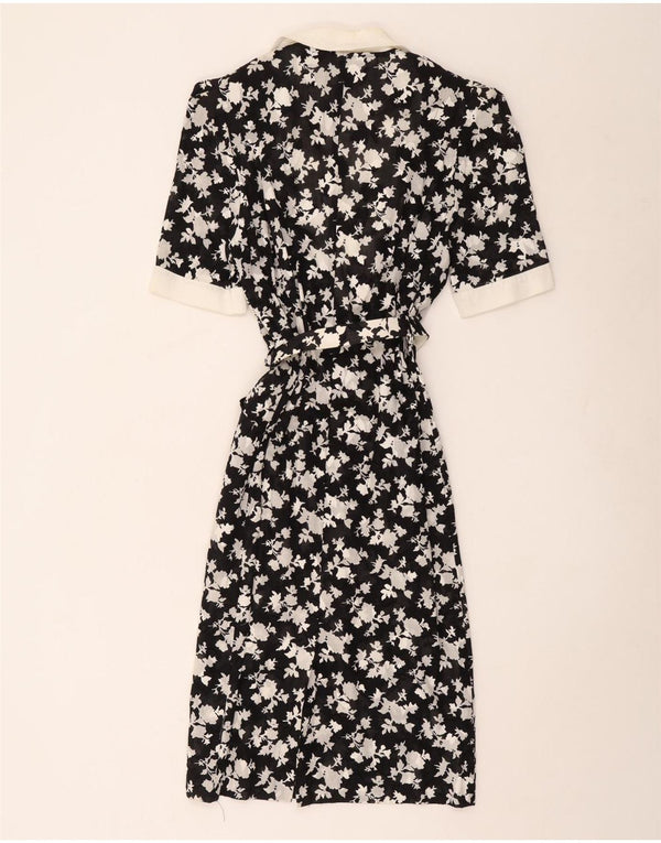 Janina Schreck Kortærmet skjortekjole til kvinder EU 38 Medium Black Floral