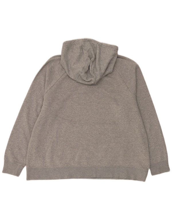 Nike Dame Relaxed Fit Hoodie Jumper UK 18 XL Grå Flecked Bomuld Sports