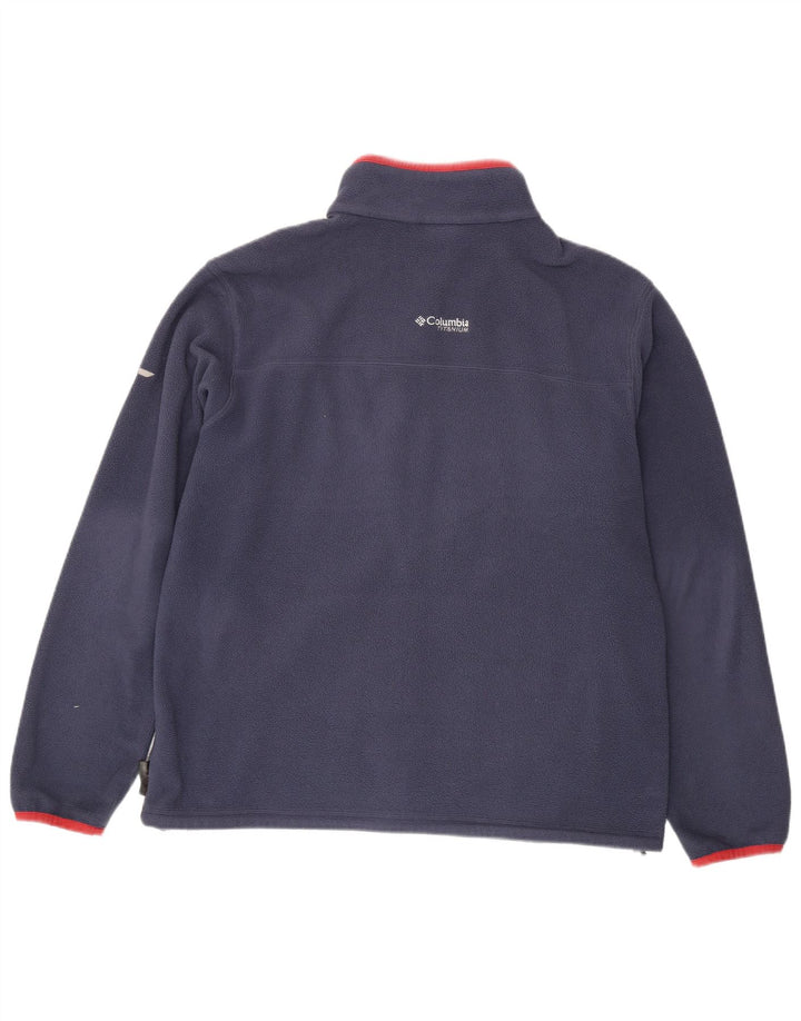 Columbia Herre Titanium Fleecejakke UK 42 XL Navy Blue Polyester