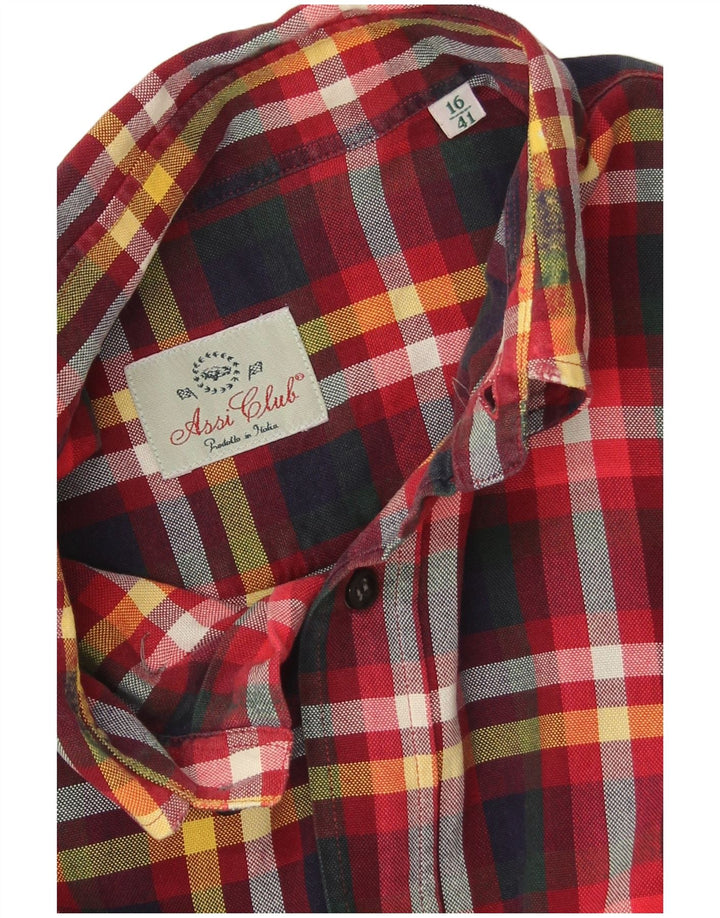 Vintage herre flannel skjorte str. 16 41 Stor rød ternet
