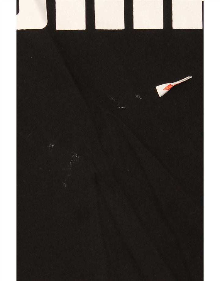 Puma Herre grafisk T-shirt top lille sort bomuld
