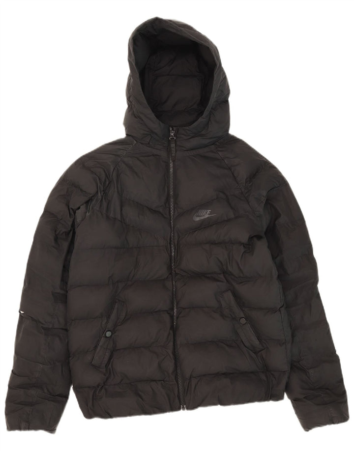 Nike drenge hættepolstret jakke 13-14 år XL sort polyester