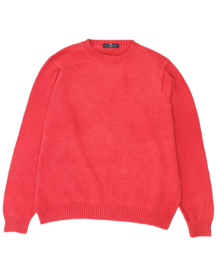 Marks & Spencer Herre Blue Harbor Crew Neck sweater Medium Rød