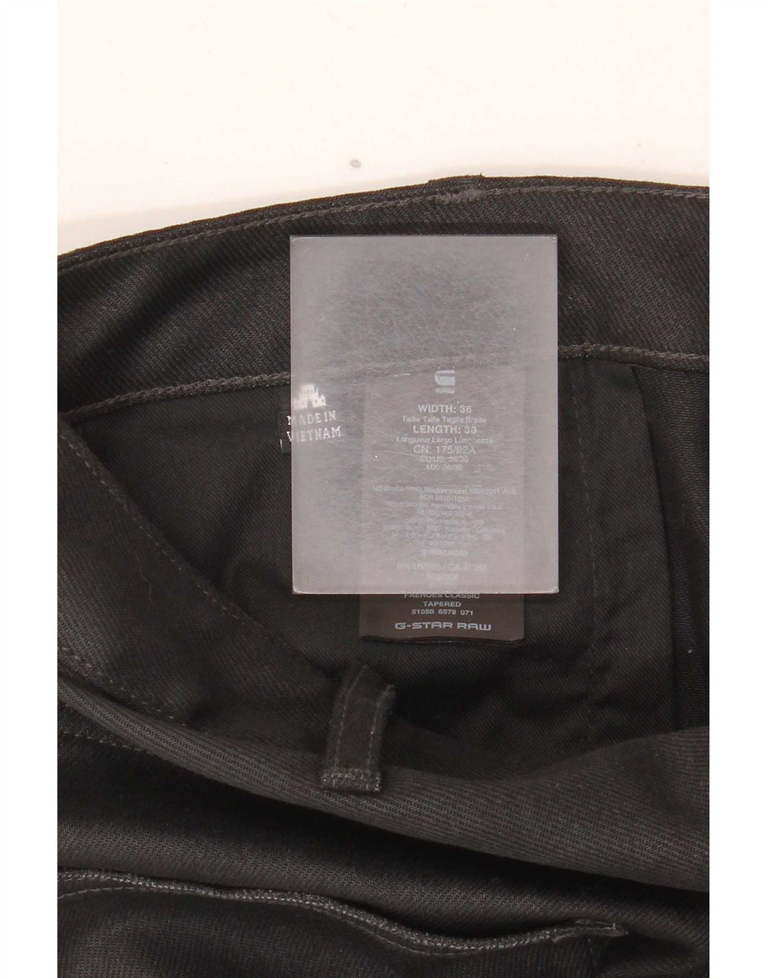 G-Star Herre Cargo Tapered Jeans W36 L28 Sort Bomuld