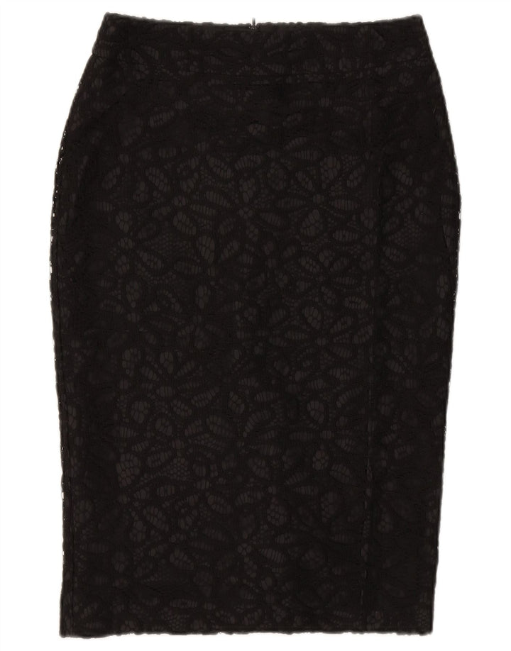 MARKS & SPENCER Womens Autograph Pencil Skirt UK 10 Small W28  Black