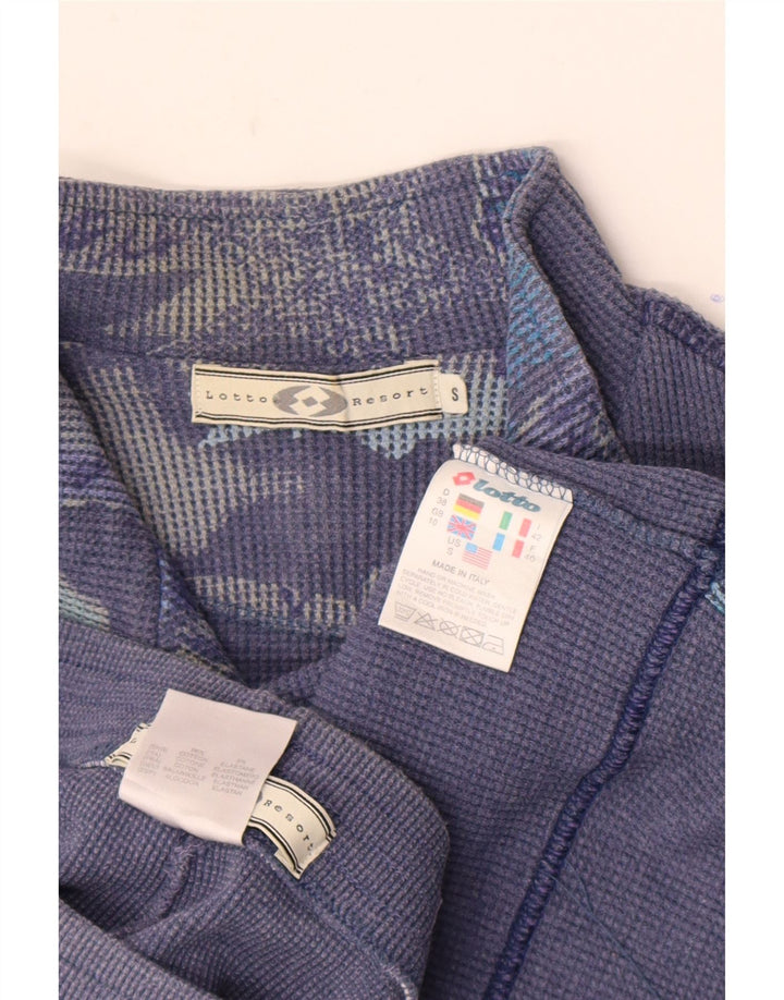 LOTTO Dame grafisk hel træningsdragt UK 10 Small Navy Blue Geometric
