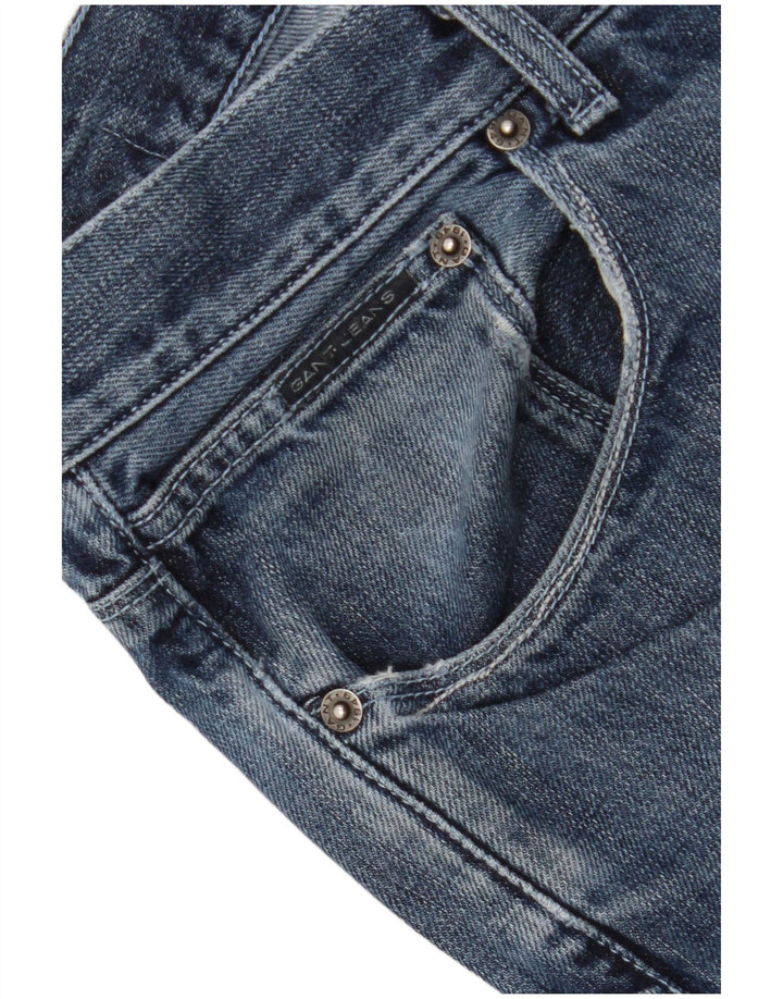 Gant Straight Jeans til mænd W40 L32 blå bomuld
