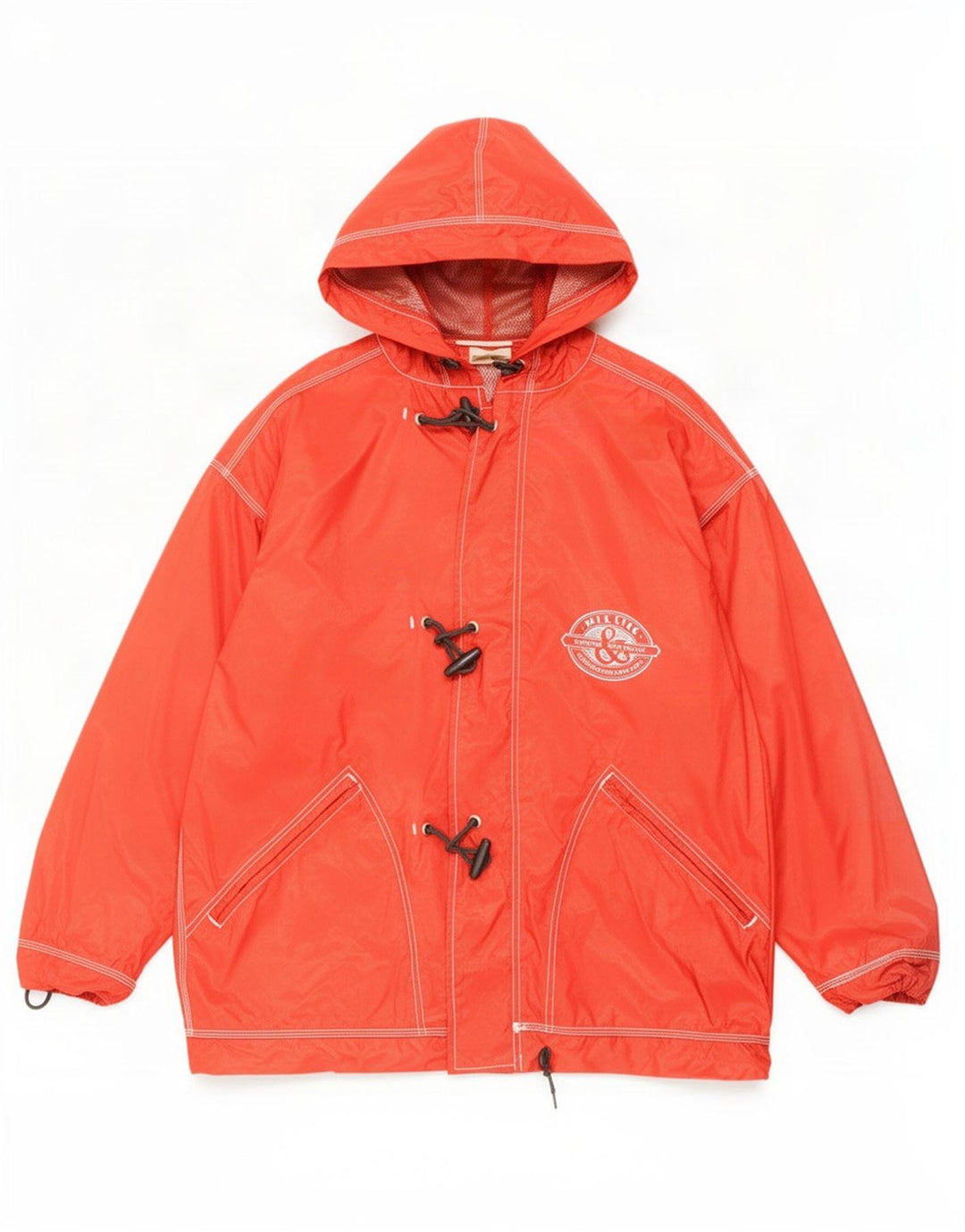 Killtec Herre Hooded Duffle Regnjakke UK 46 3XL Rød Polyamid