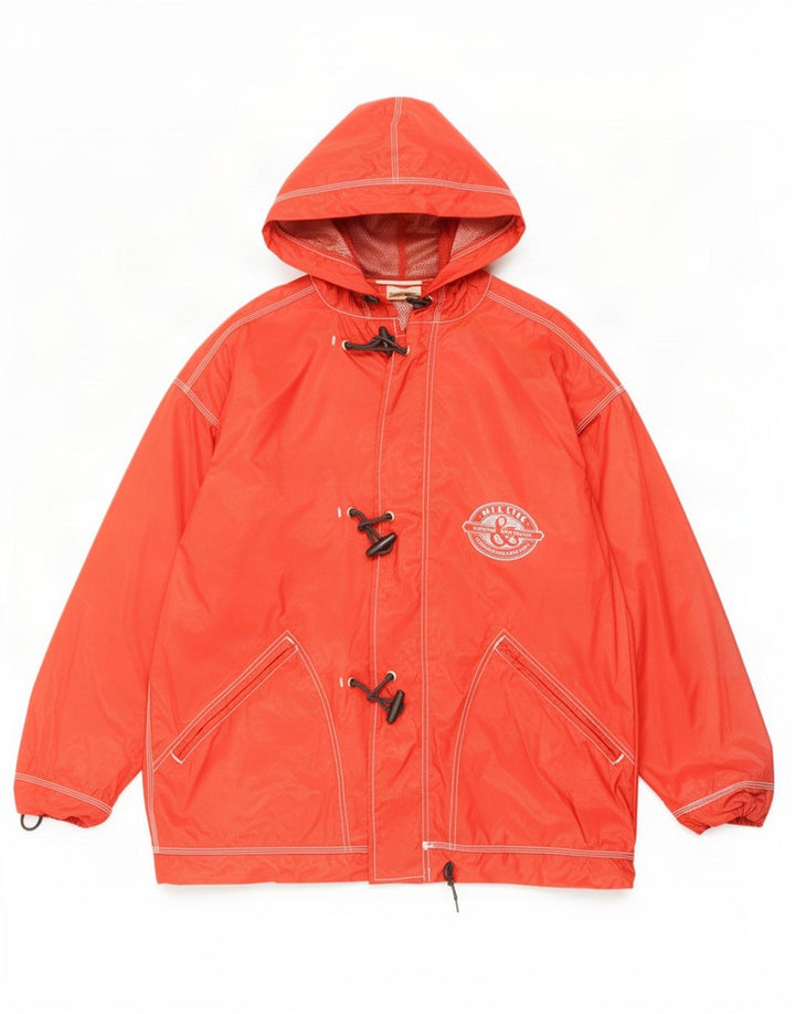 Killtec Herre Hooded Duffle Regnjakke UK 46 3XL Rød Polyamid