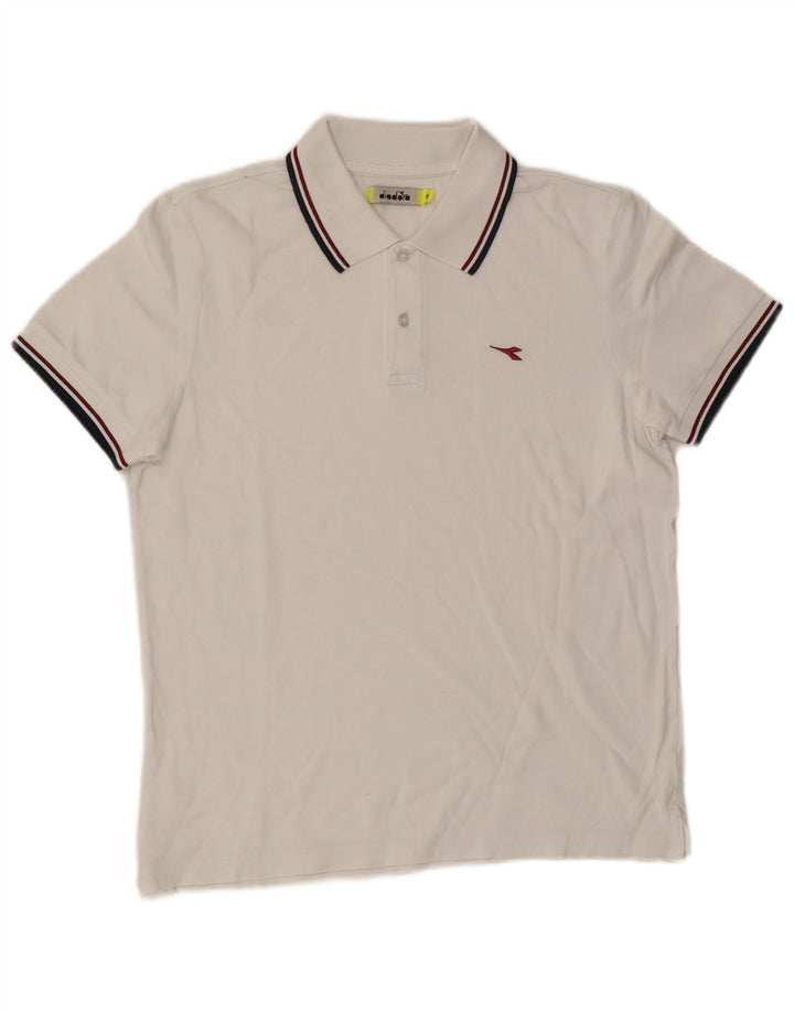 Diadora herre poloshirt lille hvid