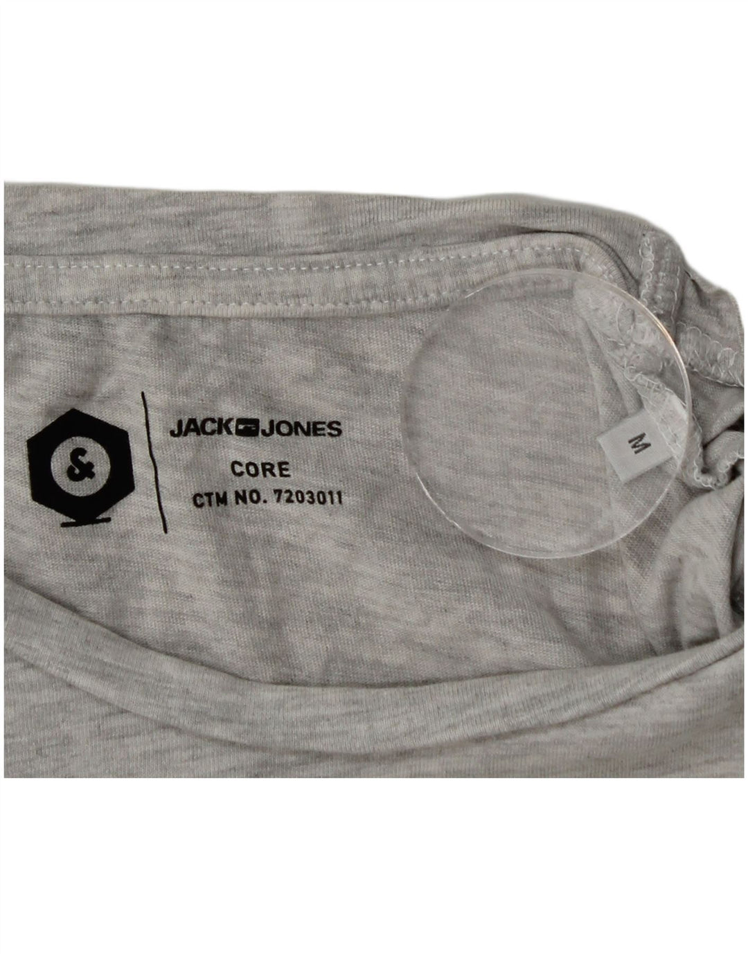 Jack & Jones Herre grafisk T-shirt Top mellemgrå bomuld