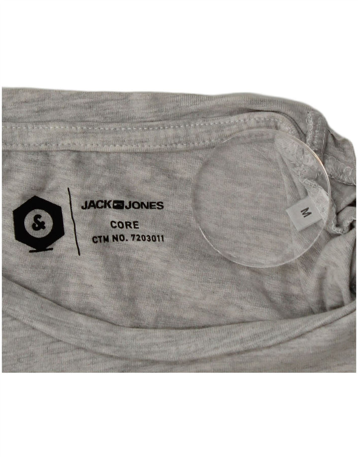 Jack & Jones Herre grafisk T-shirt Top mellemgrå bomuld