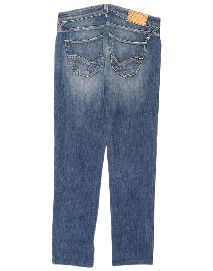 Gas Herre Slim Jeans W32 L30 Blå Bomuld