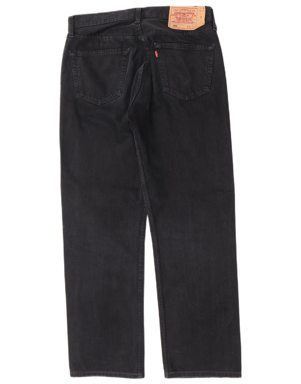 Levi's Herre 501 Straight Jeans W34 L29 Marineblå Bomuld