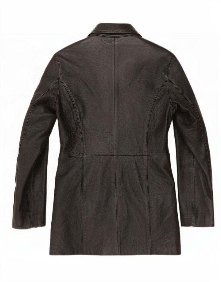 Vintage læderjakke til kvinder UK 10 Small Black