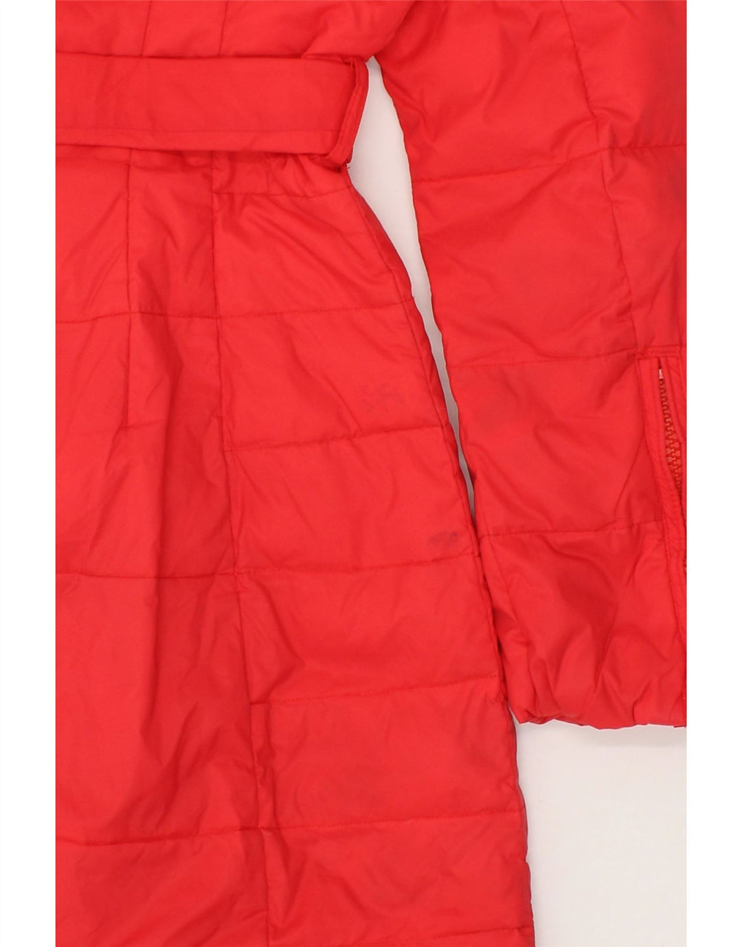 BENETTON Womens Hooded Padded Coat IT 40 Small Pink Nylon Vintage Benetton and Second-Hand Benetton from Messina Hembry 