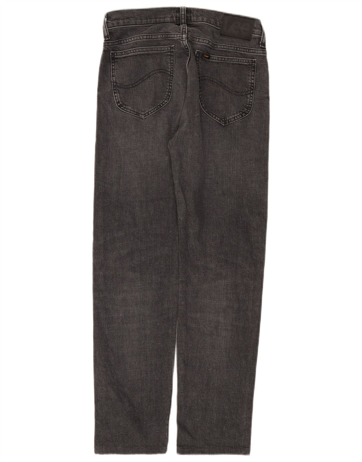 Lee Herre Rider Straight Jeans W28 L28 Grå Bomuld