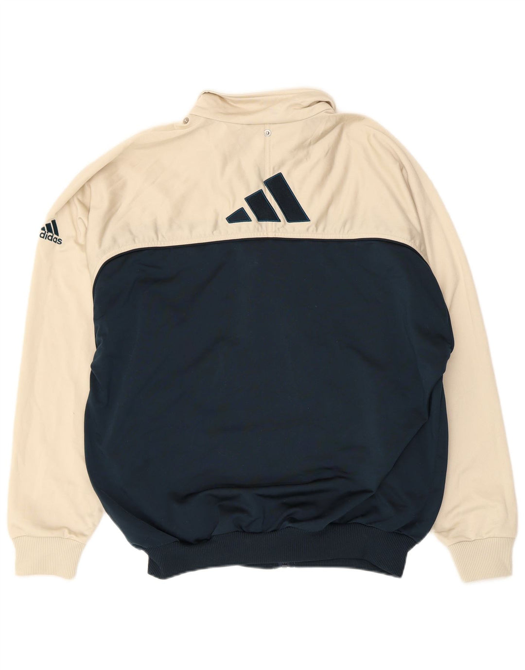 Adidas Grafisk træningsdragt topjakke til mænd UK 40/42 Medium White Colourblock