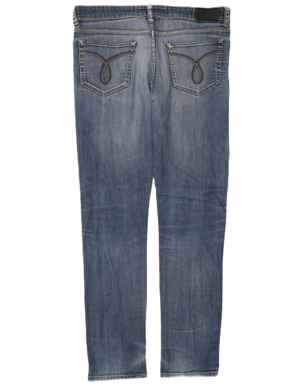 Calvin Klein Herre Skinny Jeans W34 L34 Blå Bomuld