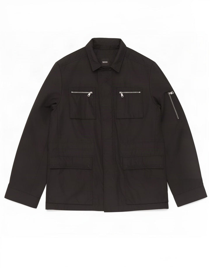 Hugo Boss Herre Utility Jacket EU 52 XL Sort Polyamid