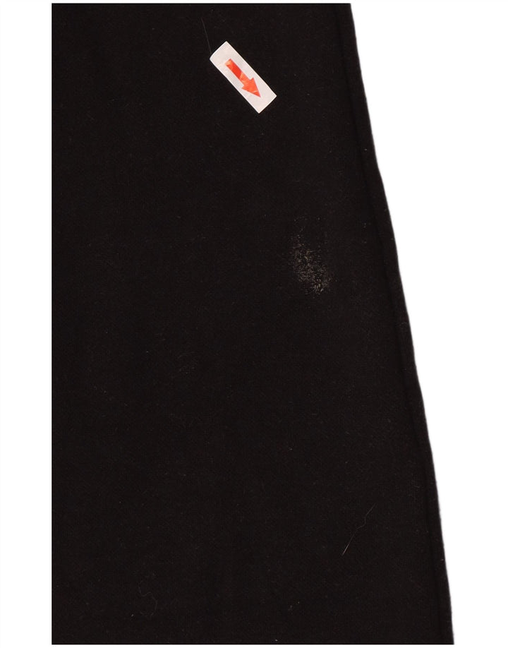 Zara Dame Højtalje Maxi Nederdel Medium W30 Sort Polyester