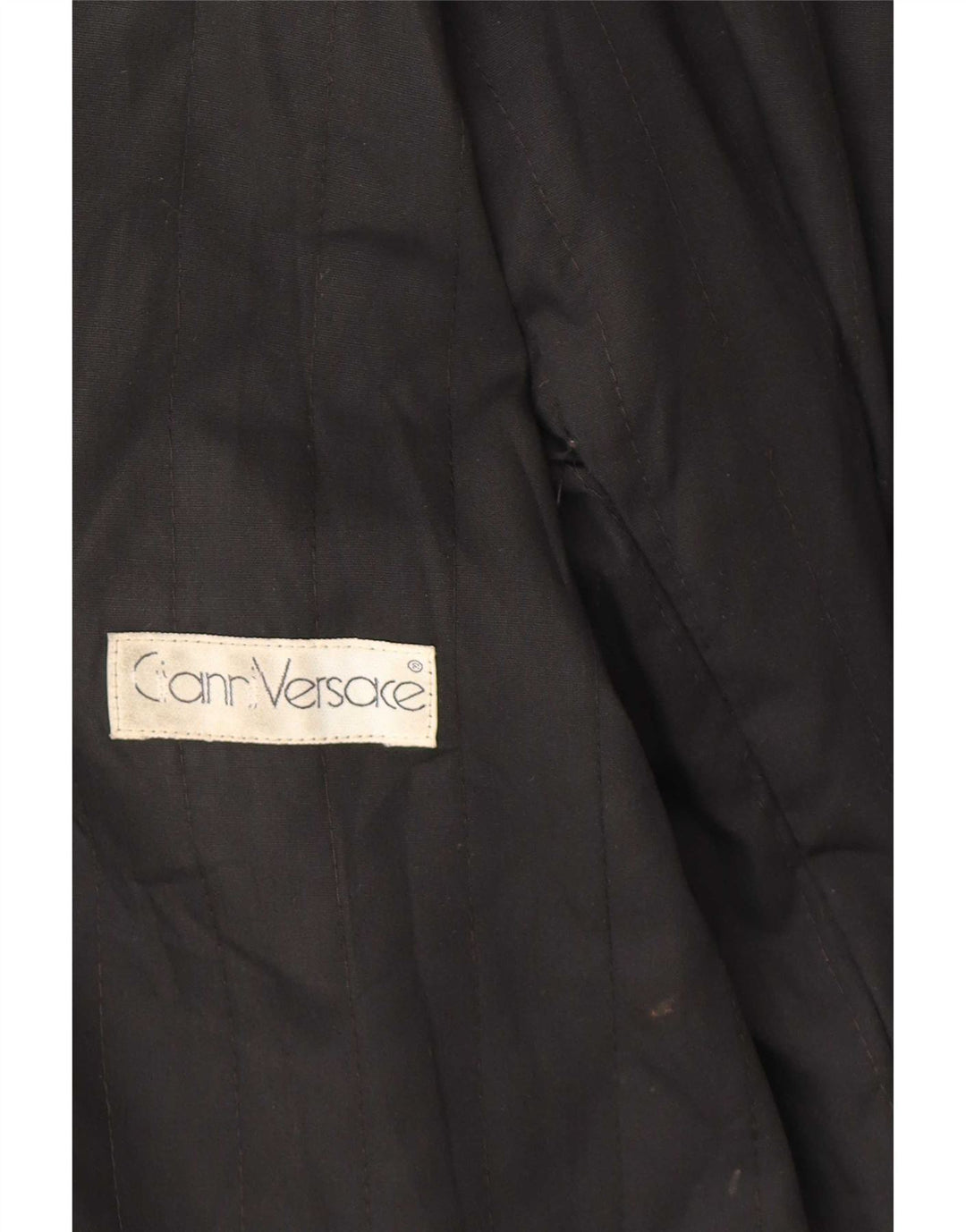 Gianni Versace læderjakke til kvinder UK 18 XL sort læder
