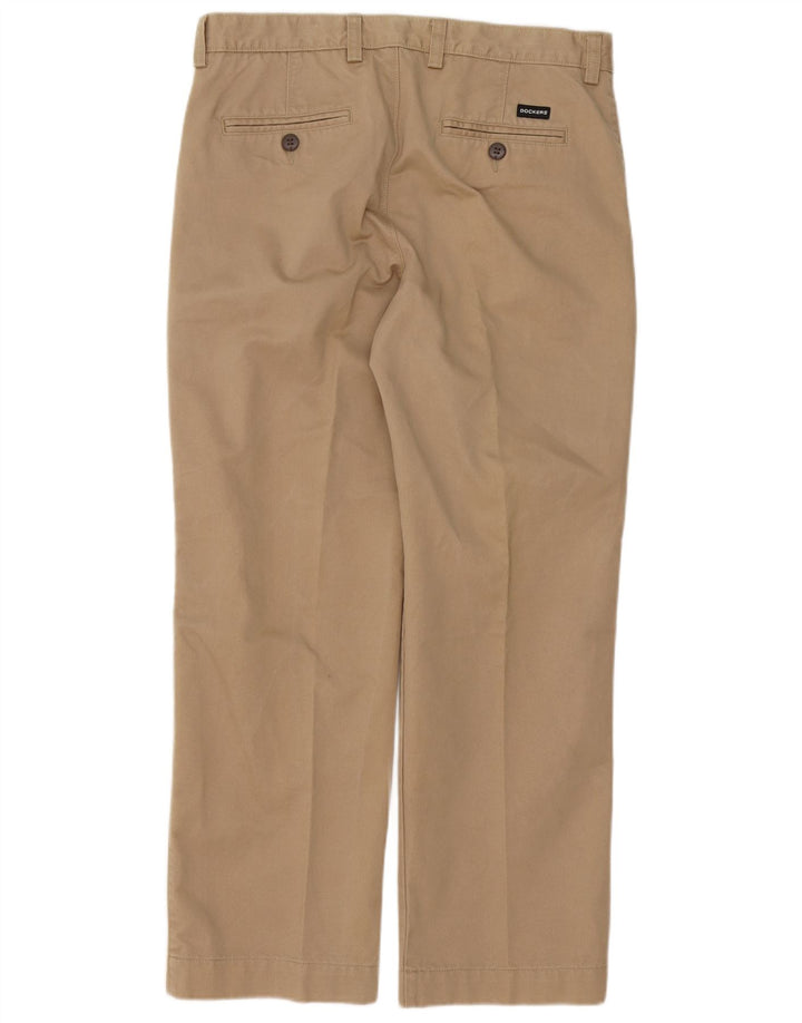 Dockers Herre Regular Fit Chinobukser W34 L30 Beige Bomuld