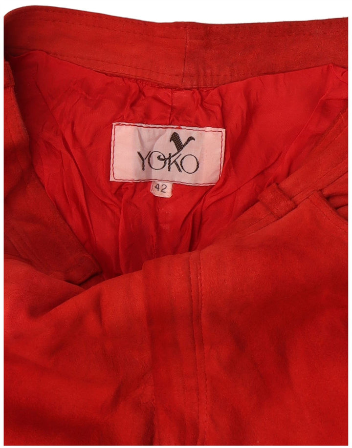 Yoko Dame Slim Casual Bukser IT 42 Medium W28 L31 Rød