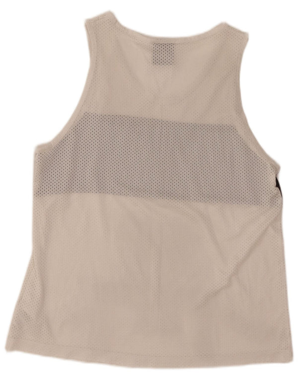 NIKE Herre grafisk vest Top Medium Off White Colourblock Bomuld