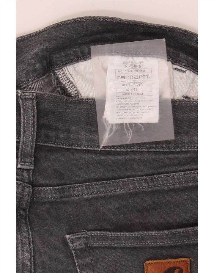 Carhartt Dame Slim Jeans W32 L34 Grå Bomuld