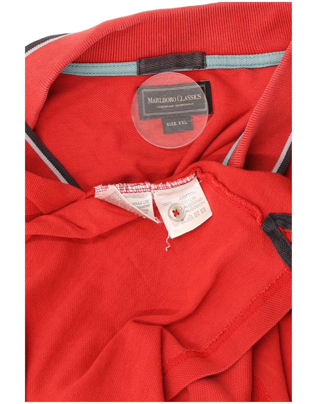 Marlboro Classics Polo Shirt til mænd 2XL Rød Bomuld