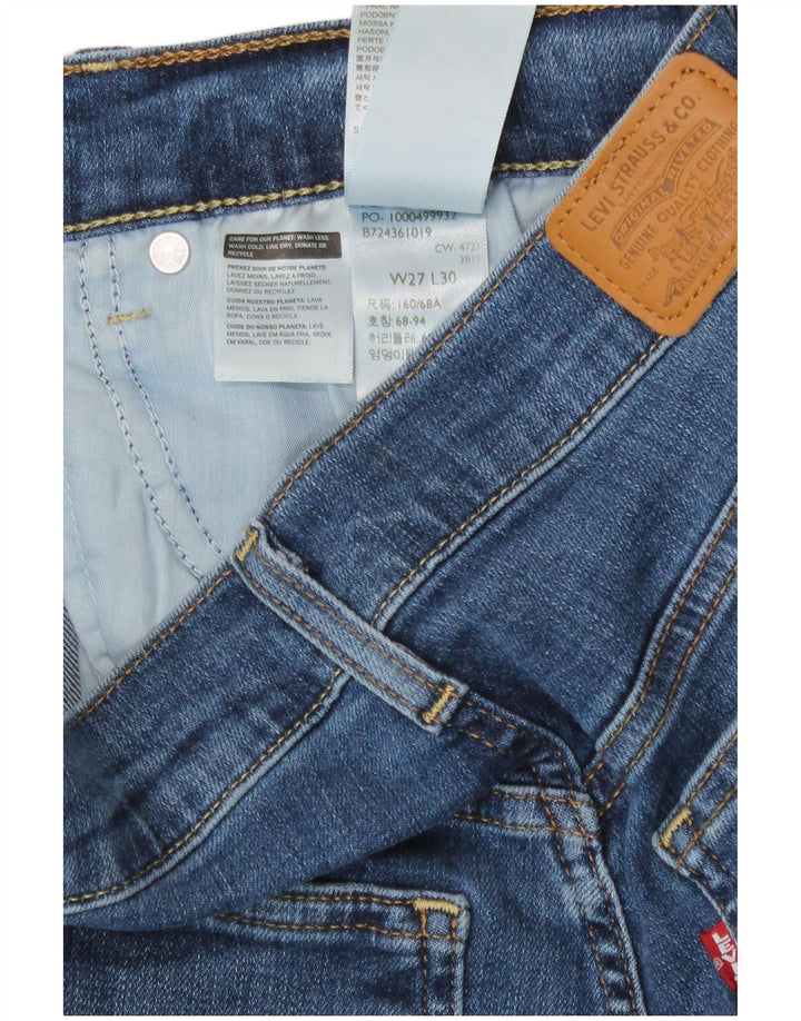 Levi's skinny jeans til kvinder W27 L30 blå bomuld