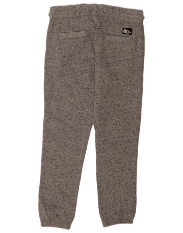 Superdry Herre Slim Fit Træningsdragt Bukser Joggers Large Grå Flecked Bomuld