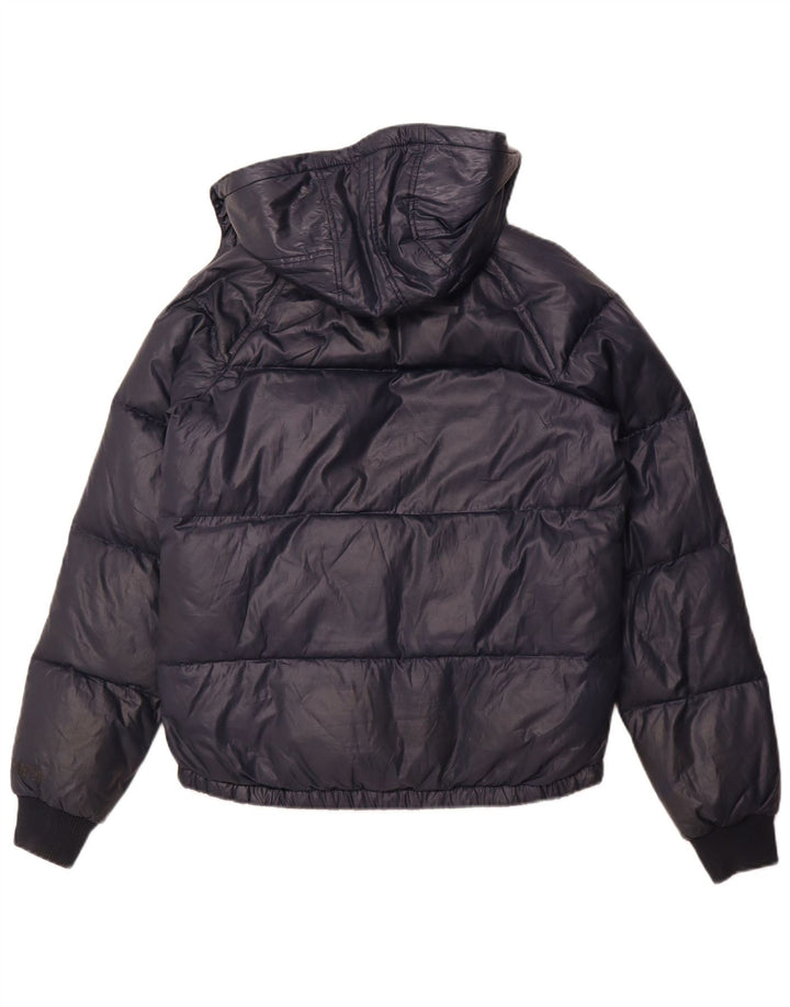 Sisley Herre hættepolstret jakke UK 36 Small Navy Blue