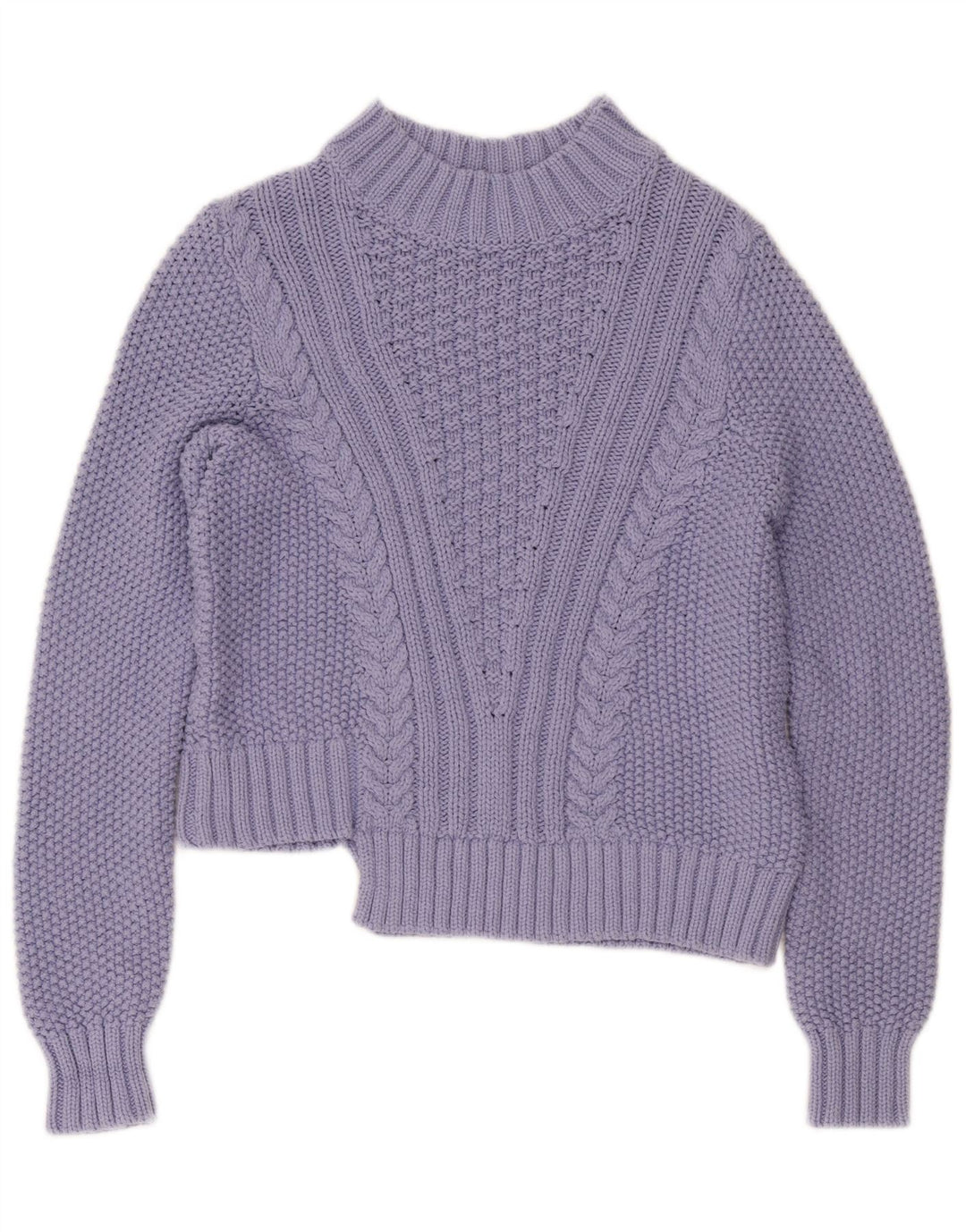 Marks & Spencer Dame Turtle Neck Jumper Sweater UK 10 Small Purple