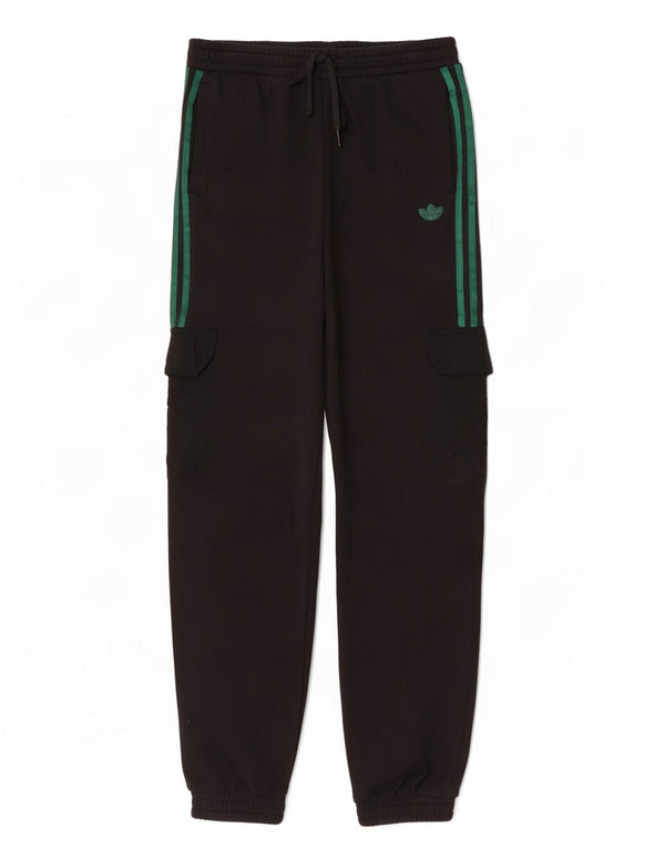 Adidas Dame Cargo Træningsdragt Bukser Joggers UK 14 Medium Sort Bomuld