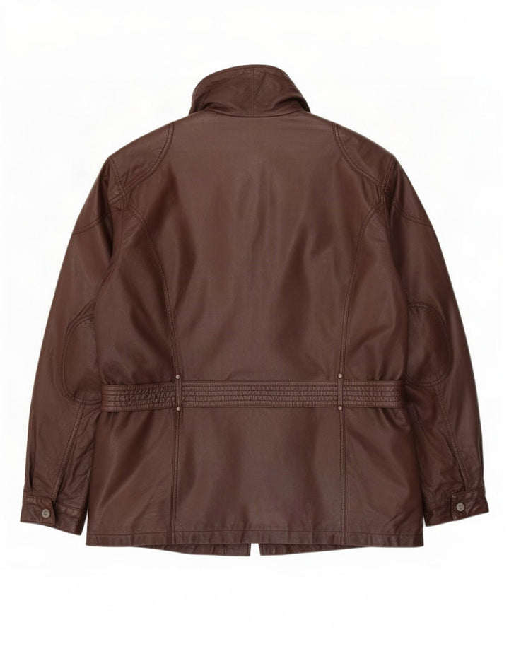 Mauritius Herre Læderjakke IT 56 3XL Brun