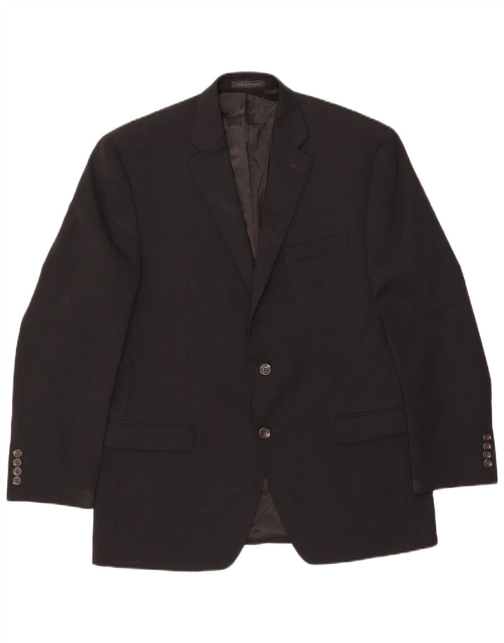 Chaps Herre 2-knaps blazerjakke UK 42 XL Sort Uld