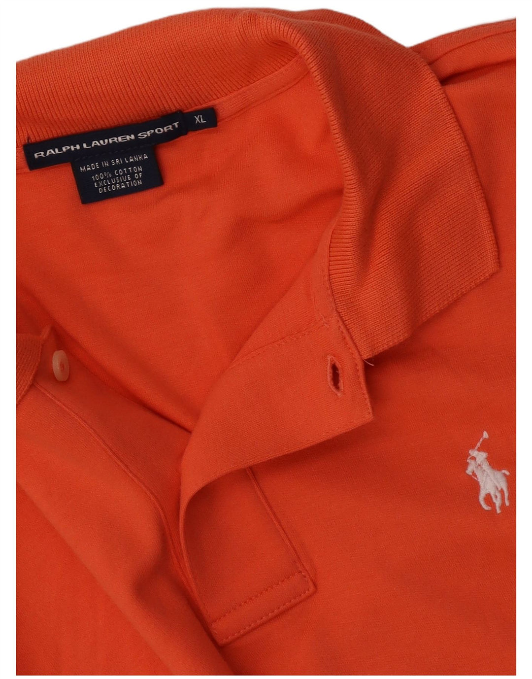 Ralph Lauren herre poloshirt XL orange bomuld