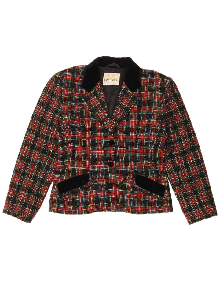 AUSTRALIAN L'ALPINA Dame Blazer Jacket IT 44 Medium Flerfarvet Ternet