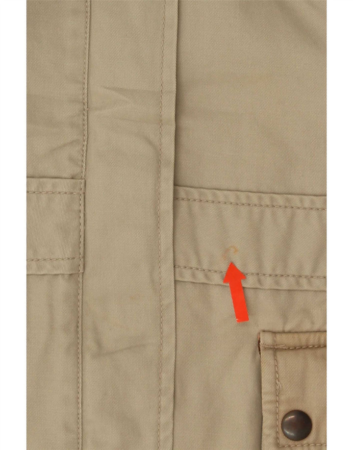 Lee Womens Utility Jacket UK 14 Medium Beige Bomuld