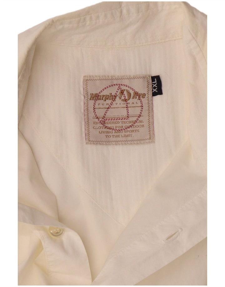 Murphy & Nye Kortærmet Herreskjorte 2XL Off White