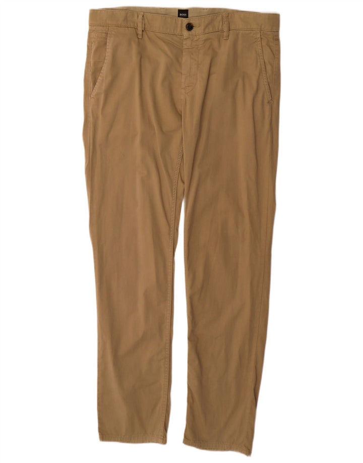 Hugo Boss Herre Slim Chino Bukser W36 L32 Beige