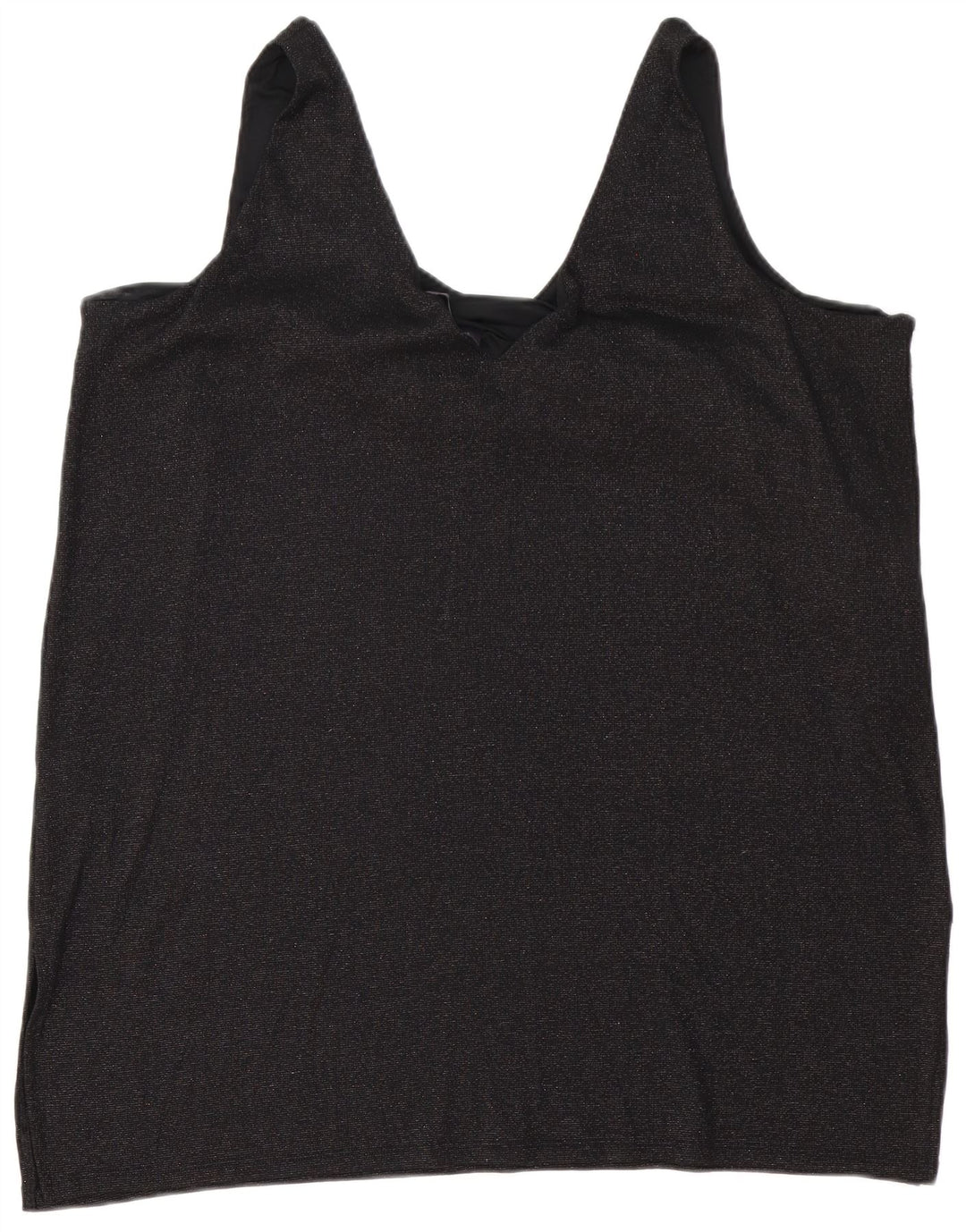 Marks & Spencer Dame Ærmeløs Tunikakjole UK 24 4XL Sort Polyester