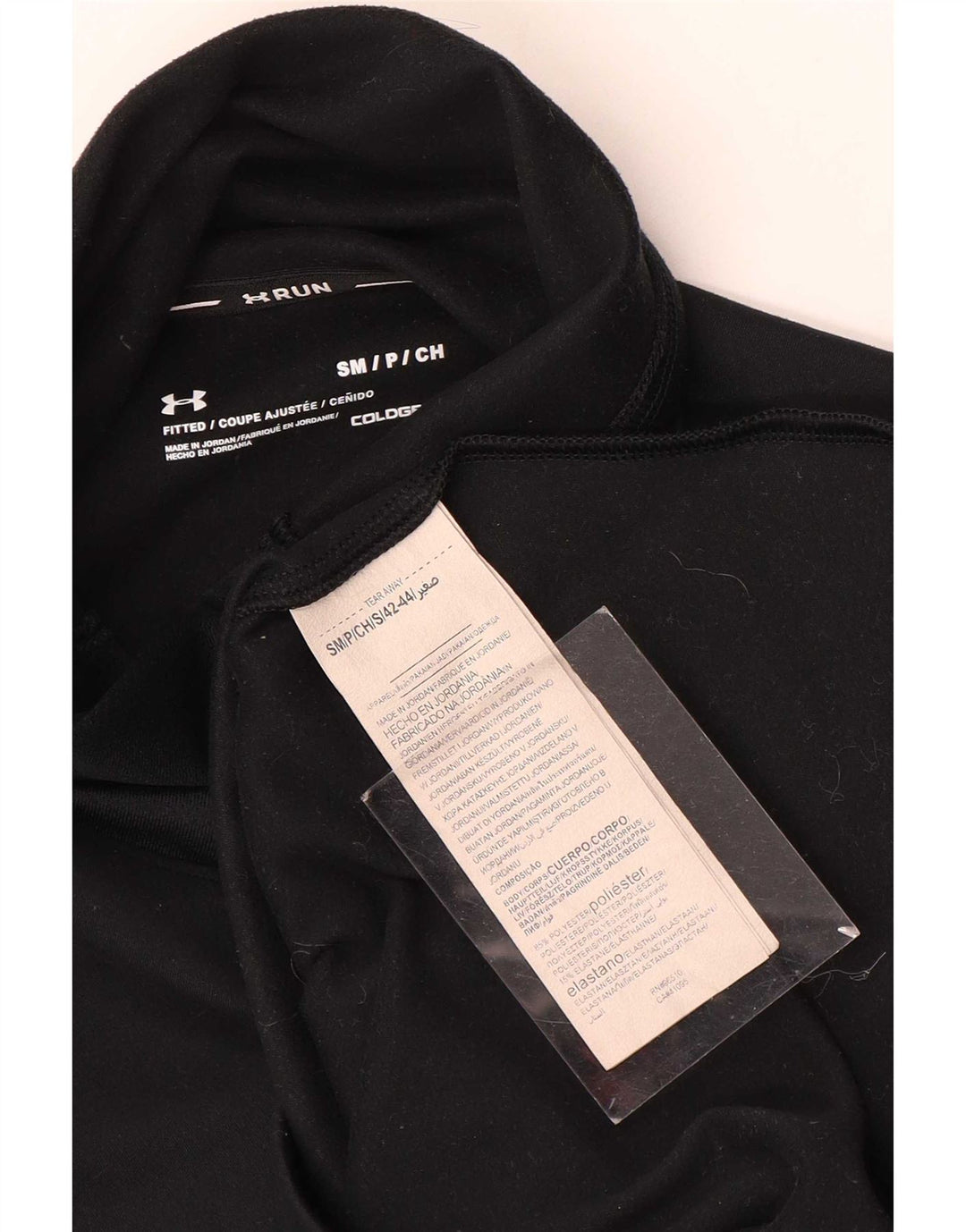 Under Armour Womens Cold Gear Grafisk Top Langærmet UK 10 Small Black