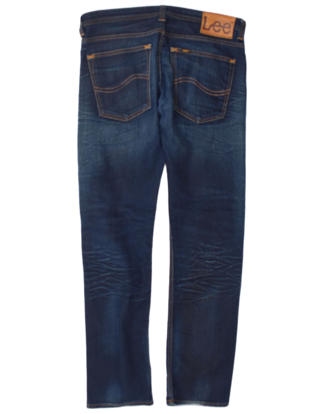 Lee Mens Powell Slim Jeans W36 L34 Marineblå Bomuld